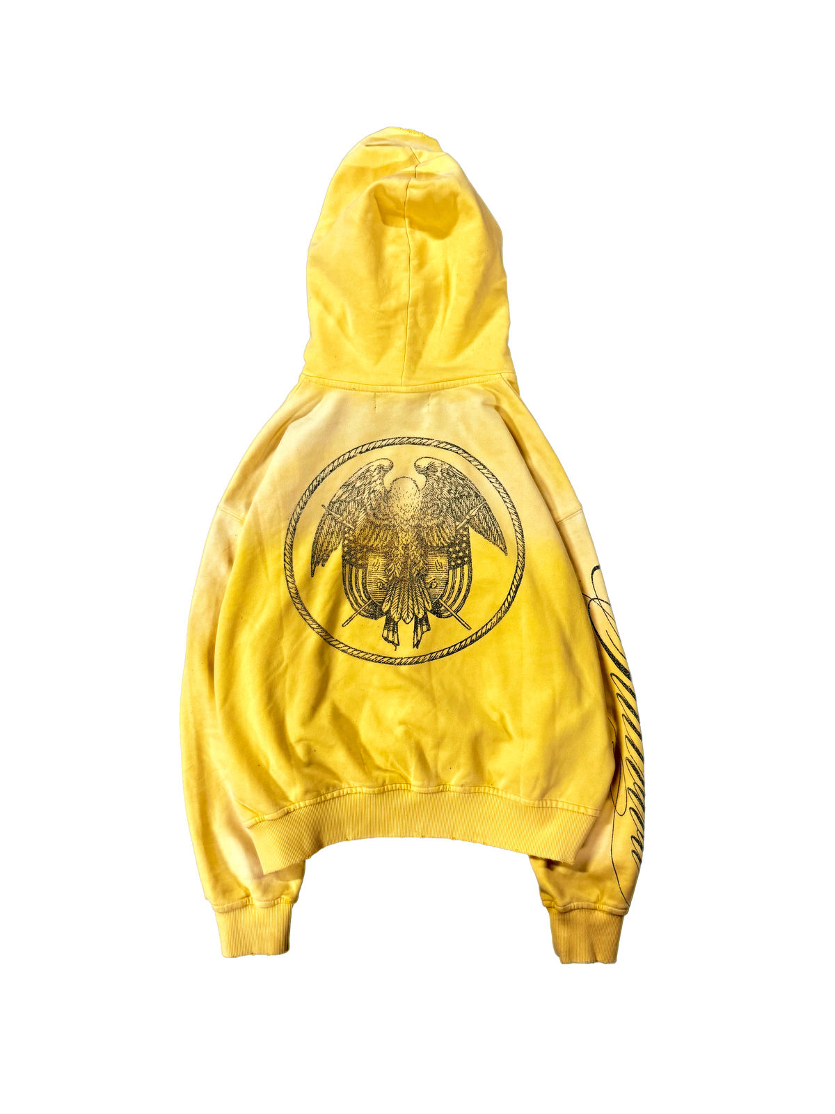 Resurrection Hoodie yellow, back